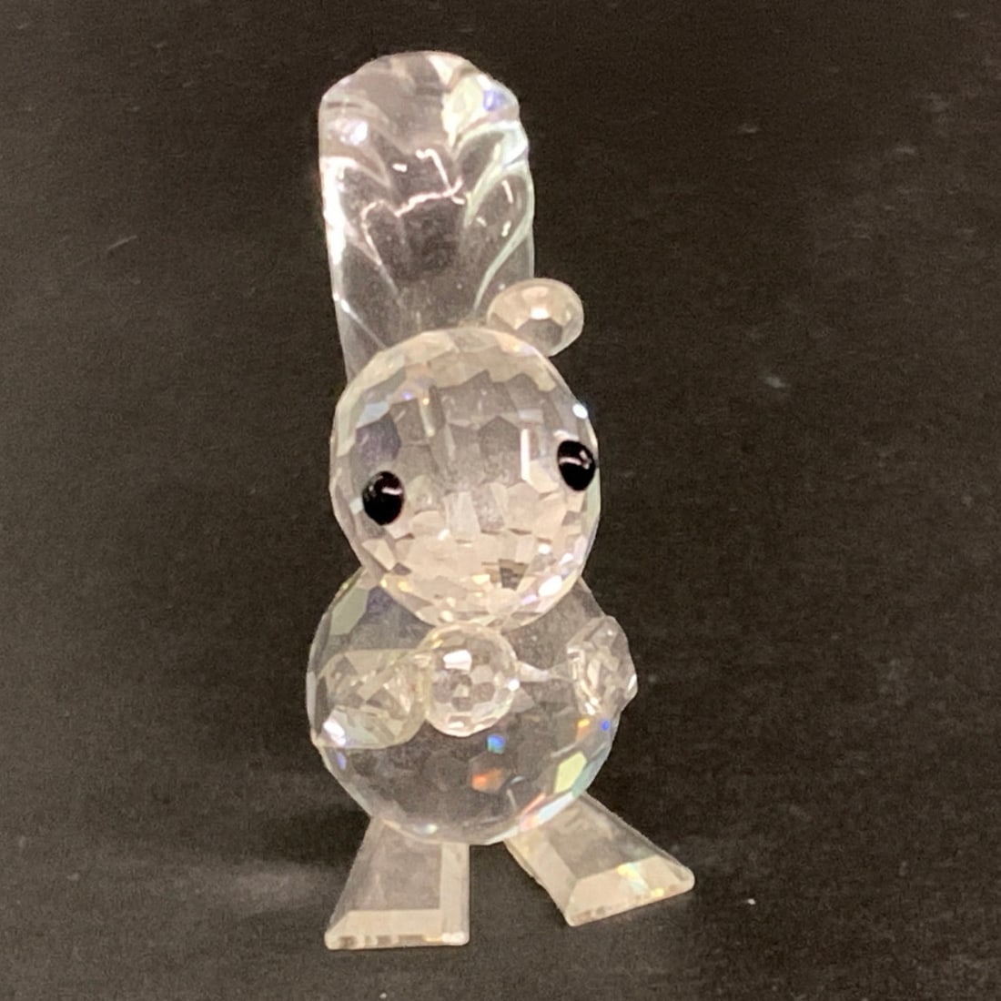Swarovski Crystal Mini Squirrel Figurine: Swarovski Crystal Mini Squirrel Figurine Bears Swarosvki Mark On Bottom: 1 7/8" Tall