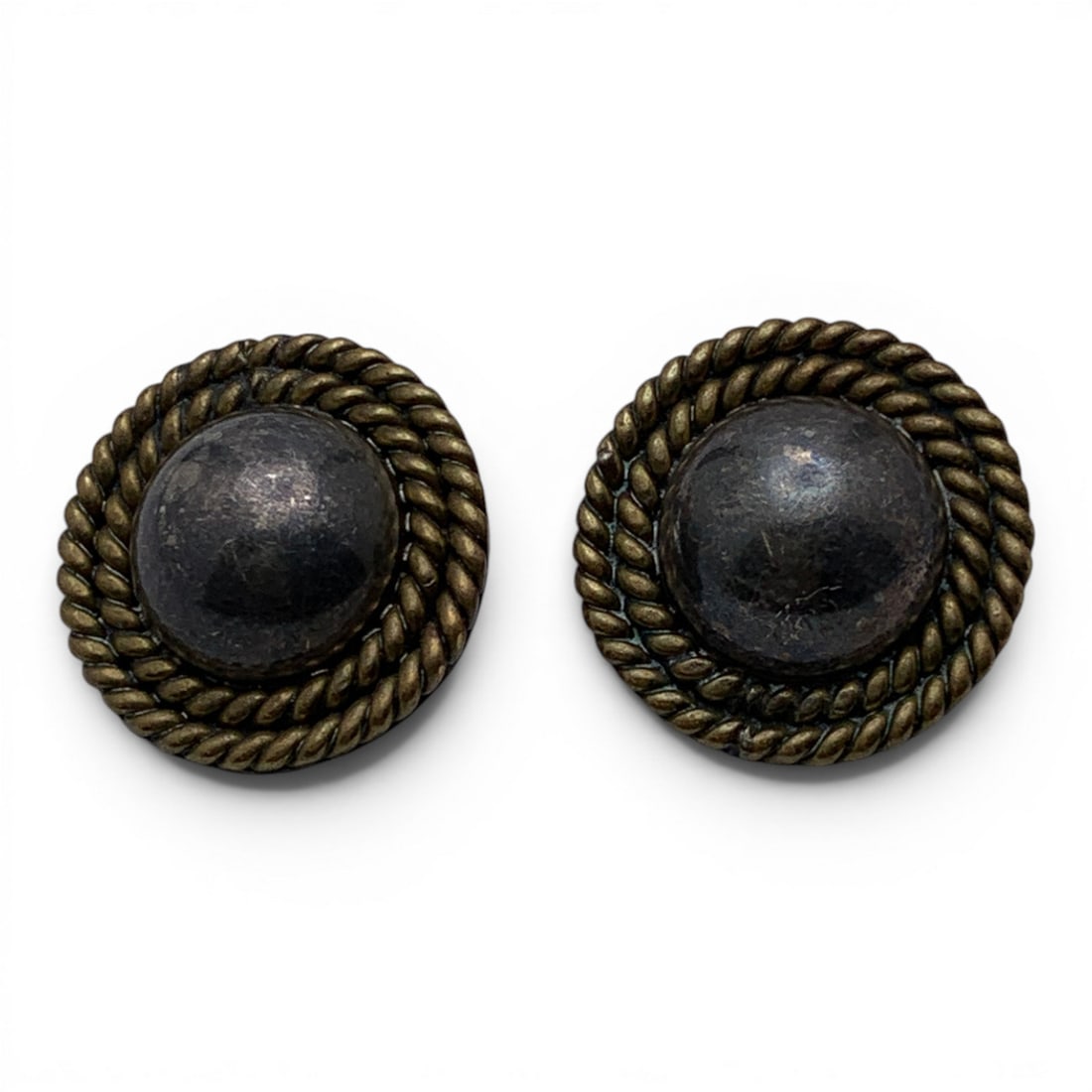 Vintage Mexico Sterling Silver Clip On Earrings: Mexico Sterling Silver Clip On Earrings Marked: 925 - 3/4" Long - 15.9 Grams