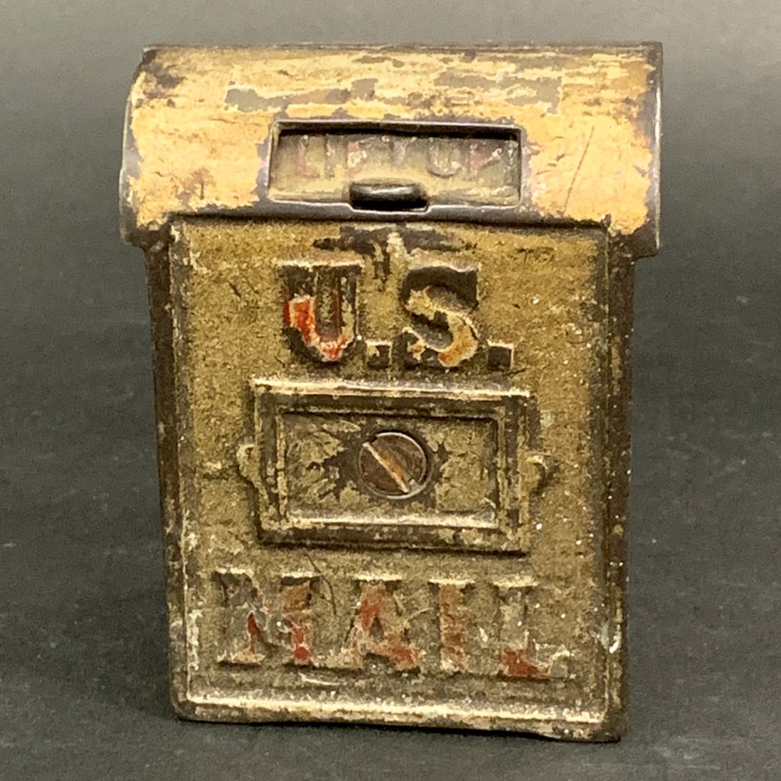 Antique Cast Iron "u. S. Mail" Still Coin Bank (1 of 9)