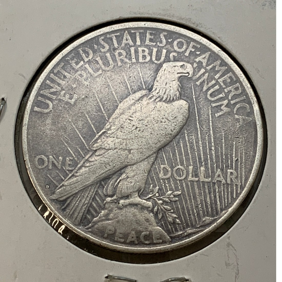 1922 D Silver Peace Dollar - 2