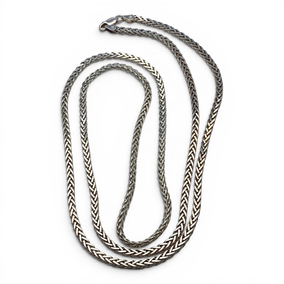 Sterling Silver Italian Necklace: Sterling Silver Italian Necklace Marked: 925 Italy - 36 1/8" Long - 27.3 Grams