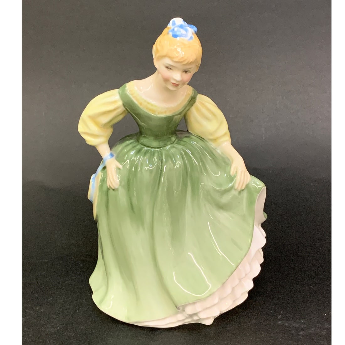 Royal Doulton Bone China Figurine, Fair Maiden: Royal Doulton Bone China Figurine, Fair Maiden Marked On Bottom: Royal Doulton, Made In England, Bone China, Doulton & Co Limited 1966, H. N. 22115 1/4" Tall