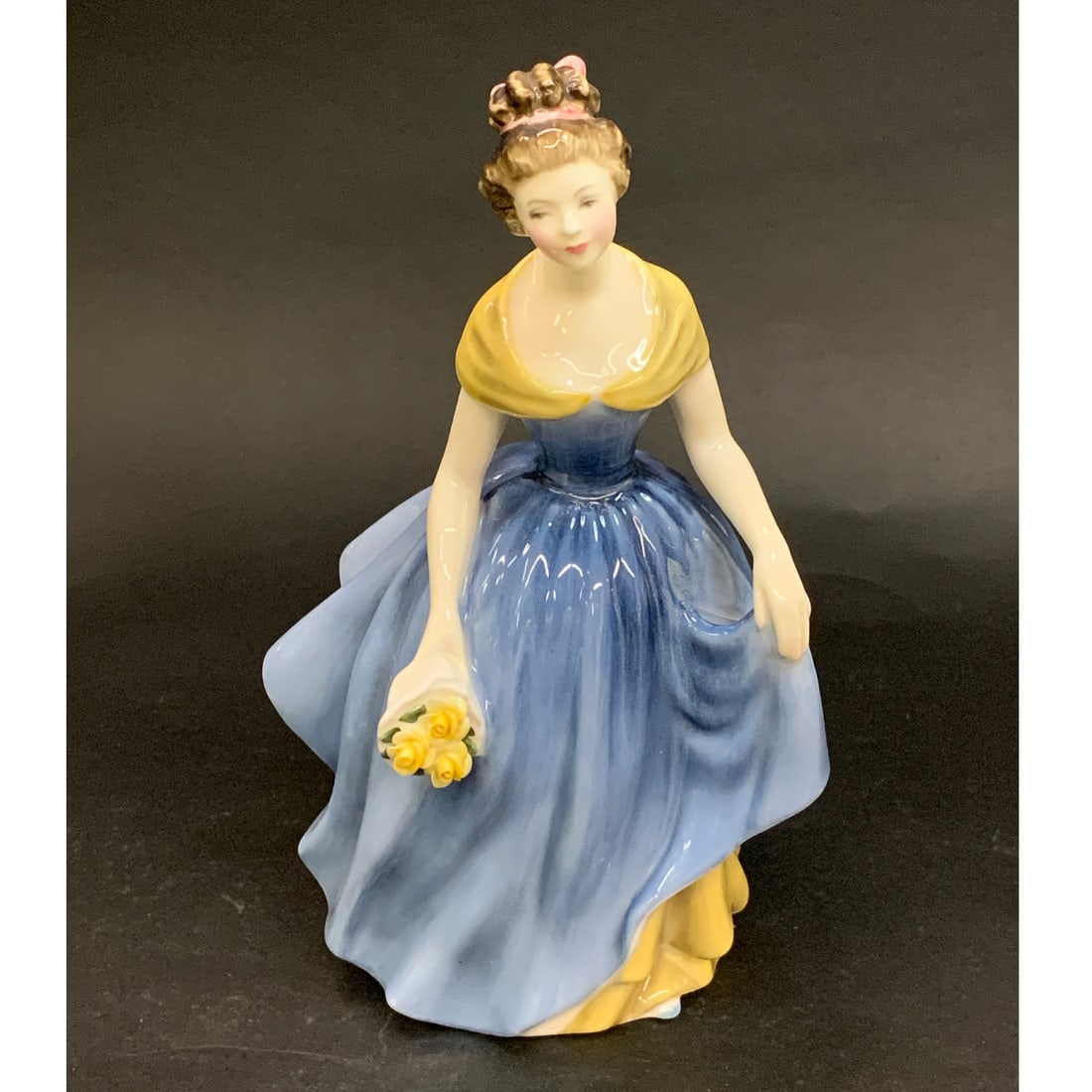 Royal Doulton Bone China Figurine, Melanie: Royal Doulton Bone China Figurine, Melanie Marked On Bottom: Royal Doulton, Made In England, Bone China, Doulton & Co Limited, H. N. 22718" Tall