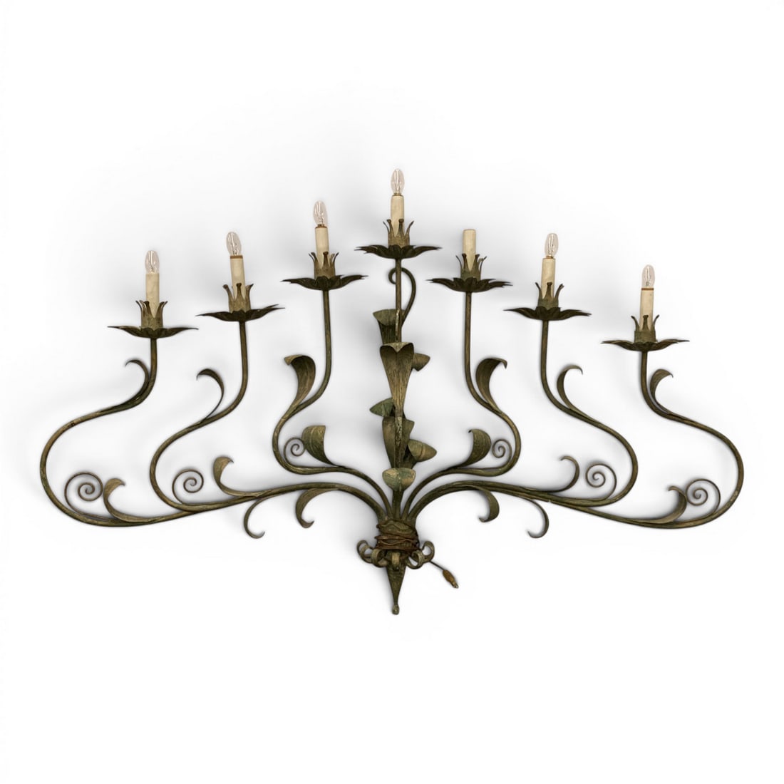 Vintage Metal Wall Sconce Light Fixture: Vintage Metal Wall Sconce Light Fixture44 1/2" X 30"