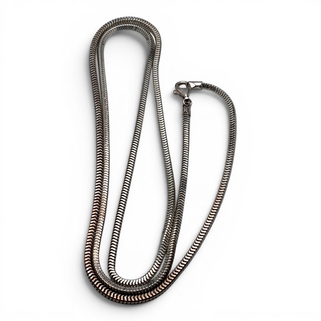 Sterling Silver Italian Necklace: Sterling Silver Italian Necklace Marked: 925 Italy - 34 1/4" Long - 25.3 Grams