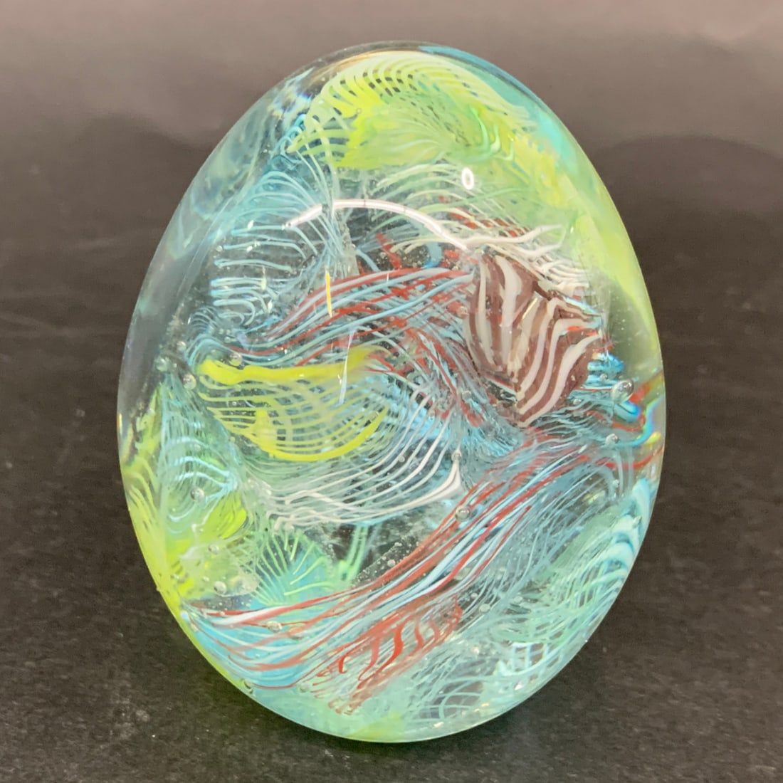 Handmade Italian Glass Egg Paperweight (1 of 9)