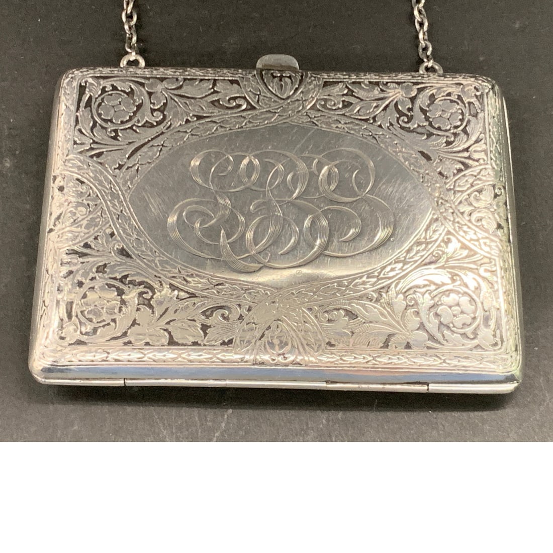 Vintage Sterling Silver Card Case - 3