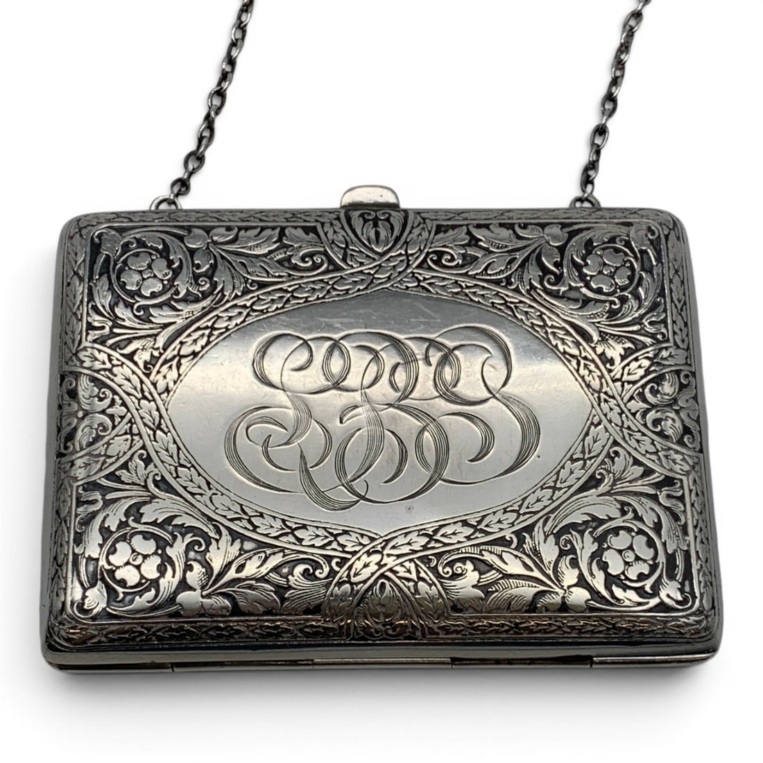 Vintage Sterling Silver Card Case - 7