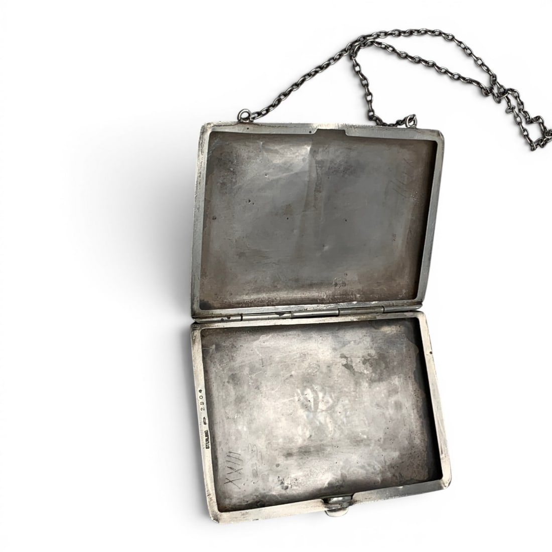 Vintage Sterling Silver Card Case - 9