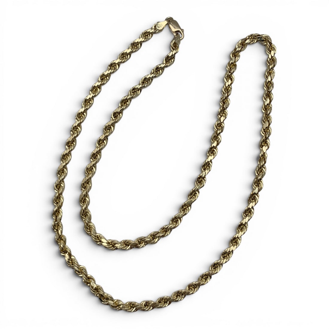 10k Yellow Gold Rope Style Necklace (1 of 5)