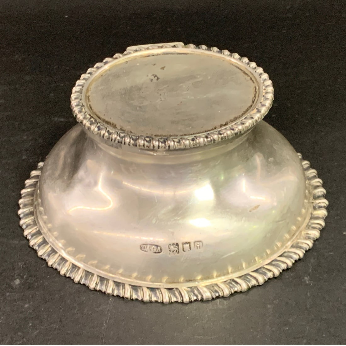 Asprey English Hallmarked Sterling Silver Inkwell: Asprey London English Hallmarked Sterling Silver InkwellBears Hallmarks On Side - Bears Markings On Bottom: Asprey London1 3/4" Tall - 5.865 Total Ozt