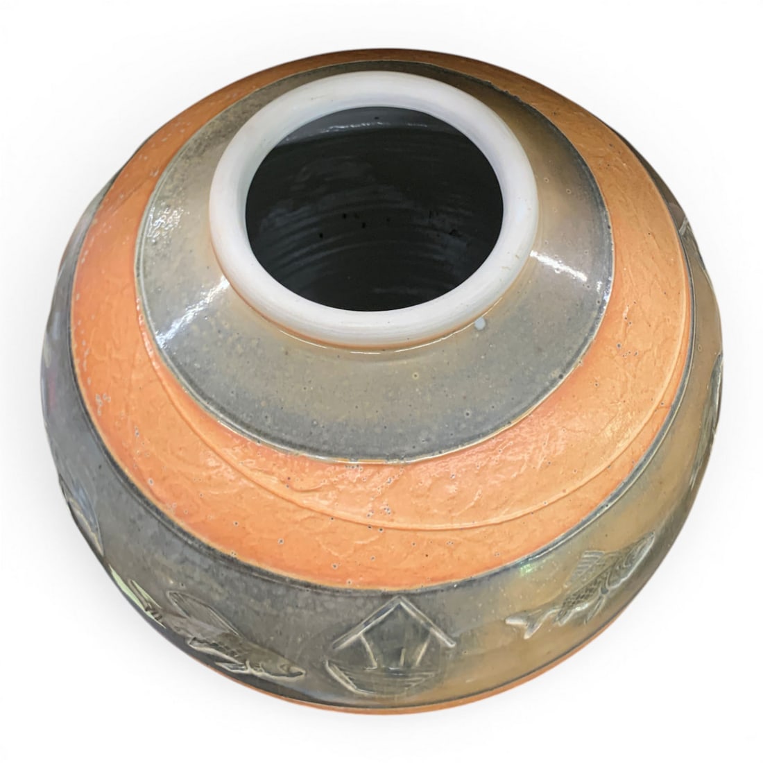 Large Vintage Glazed Pottery Case - 4