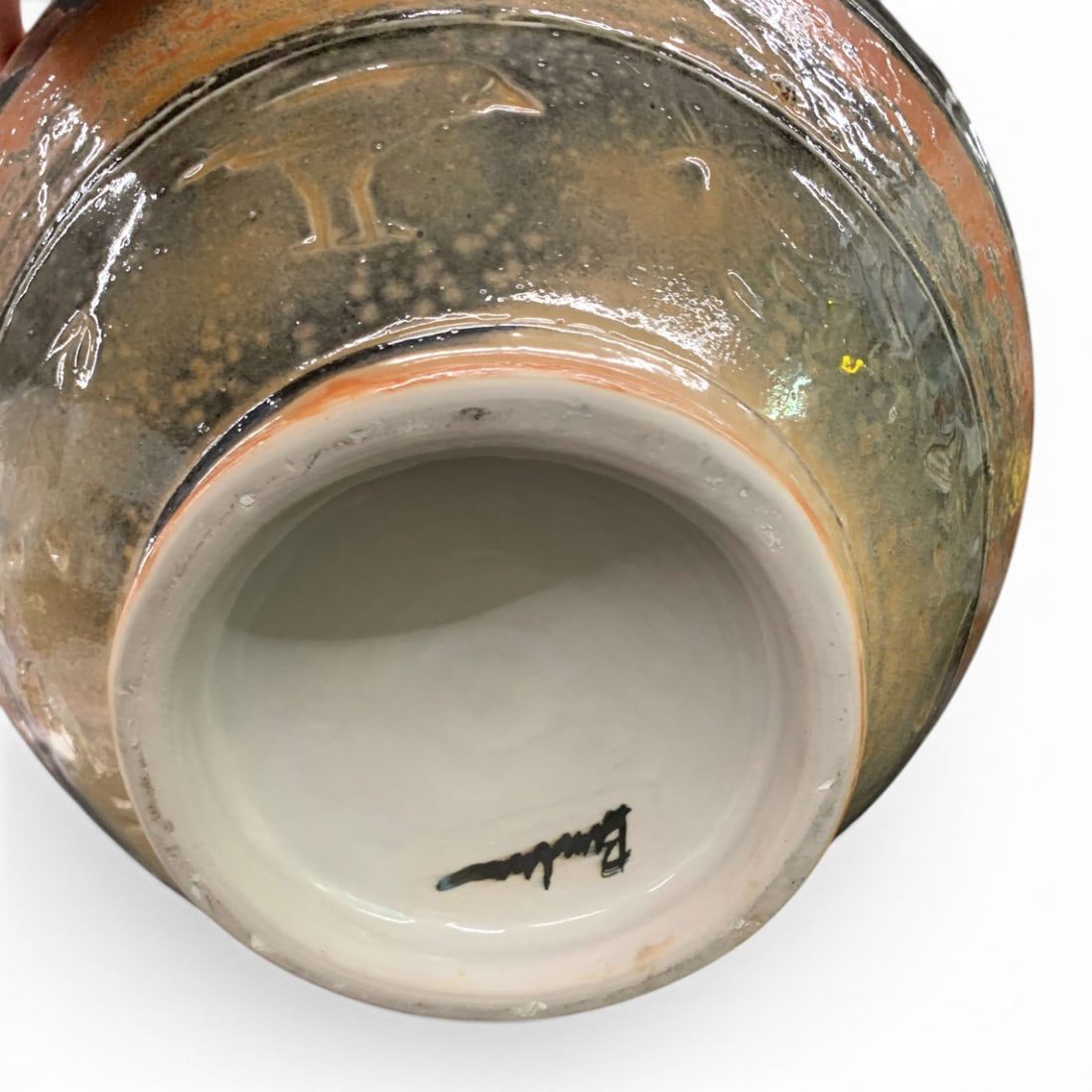 Large Vintage Glazed Pottery Case - 5