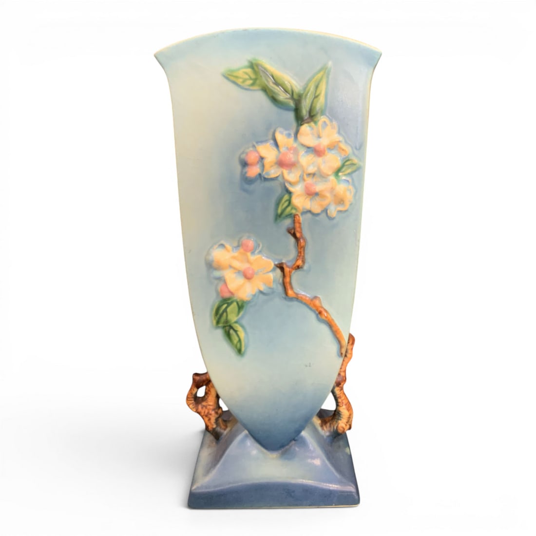 Roseville Apple Blossom Pattern Vase (1 of 6)