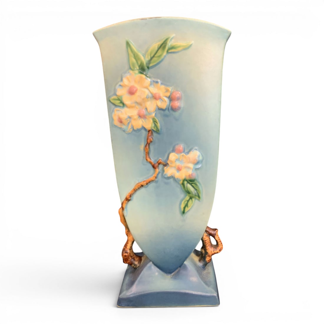 Roseville Apple Blossom Pattern Vase - 3