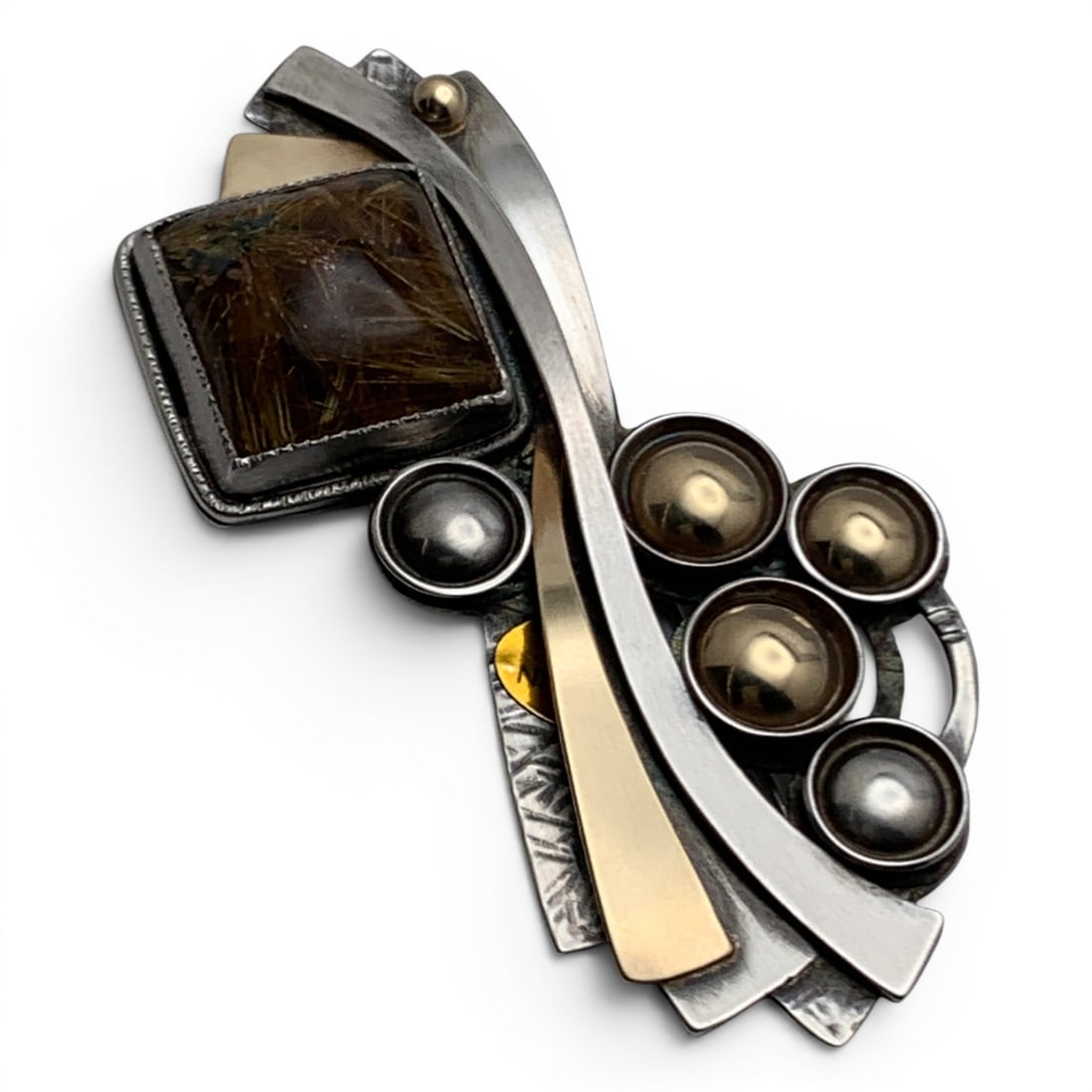 Karnes Sterling & 14k Gold Hair Pin (1 of 3)
