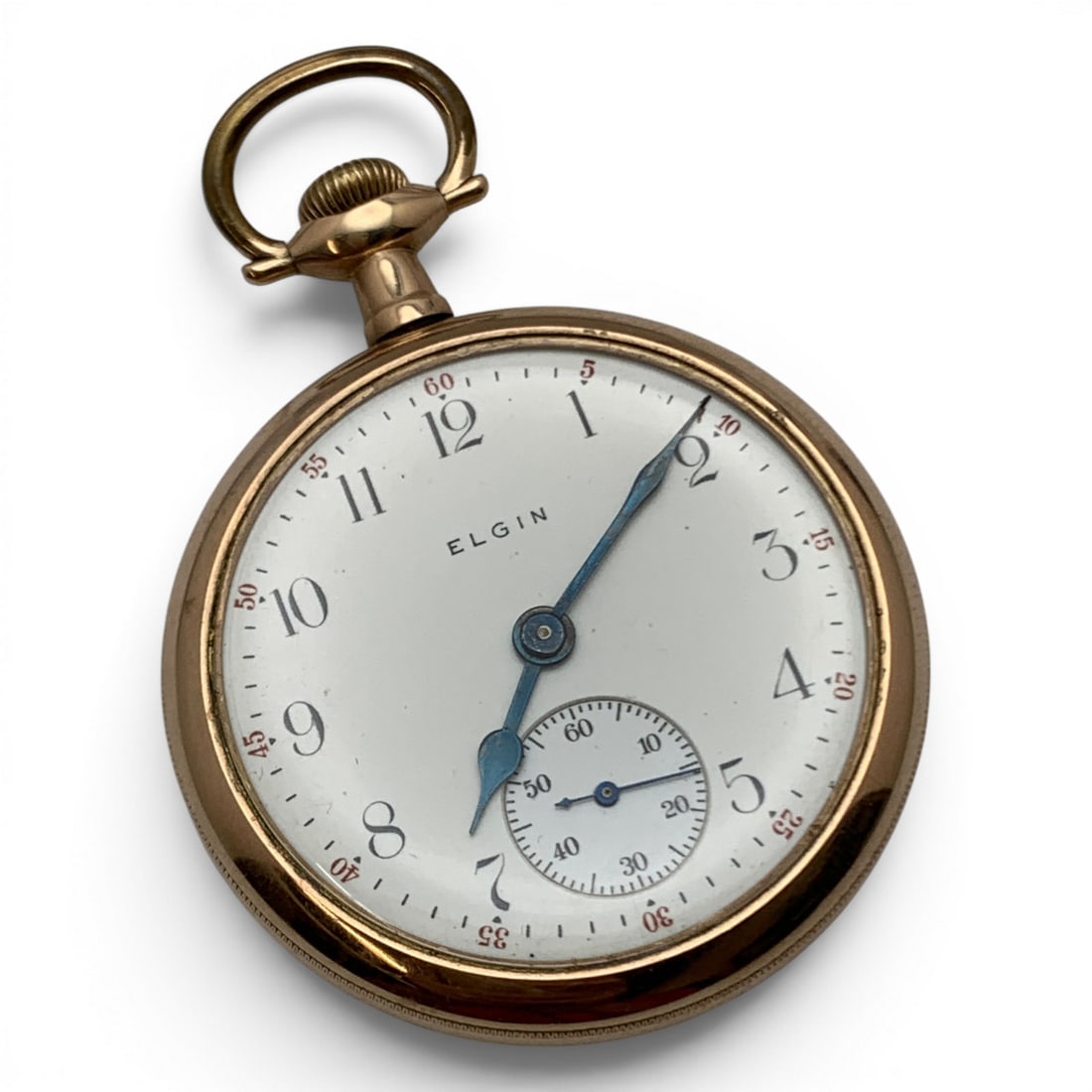 Elgin Gold Filled Father Time Pocket Watch (1 of 6)