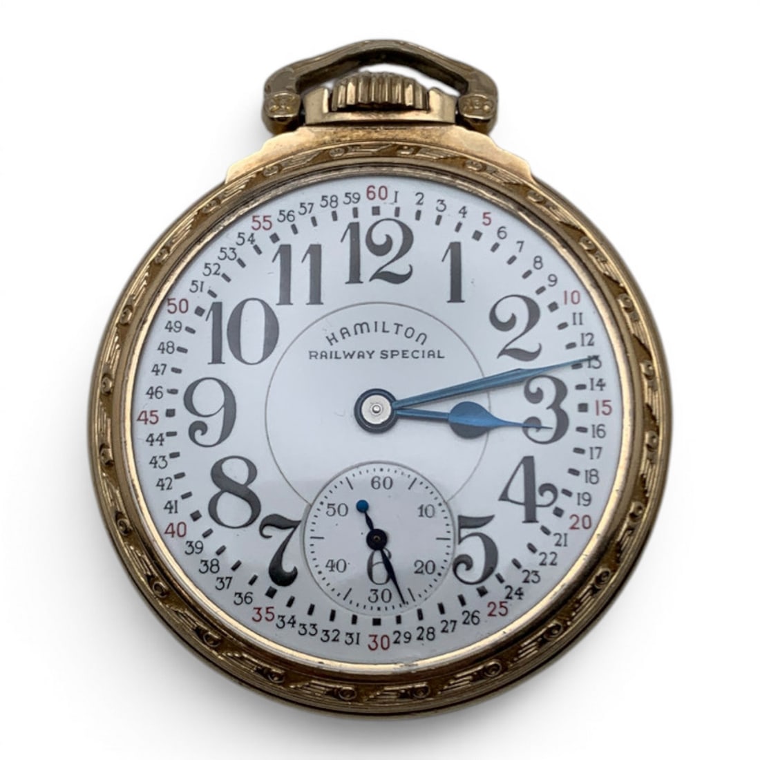 Hamilton 992 B 10k Gold Filled Pocket Watch (1 of 7)