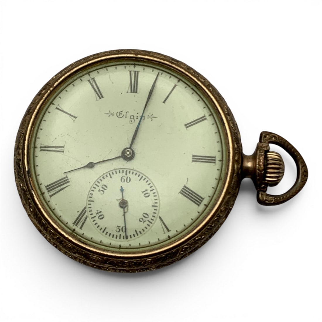 Vintage Elgin Gold Tone Pocket Watch (1 of 6)
