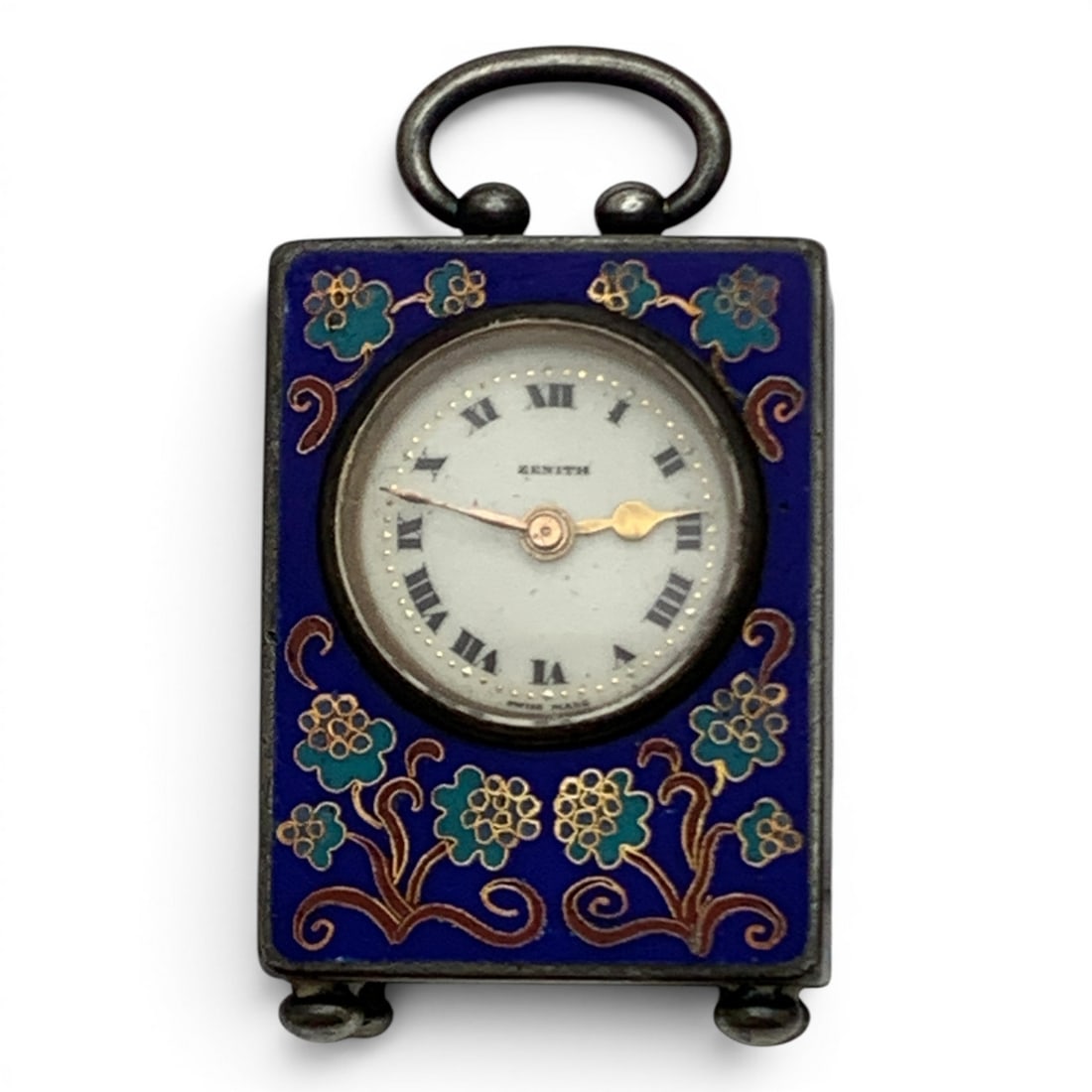 Zenith Sterling Silver Cloisonne Carriage Clock (1 of 8)