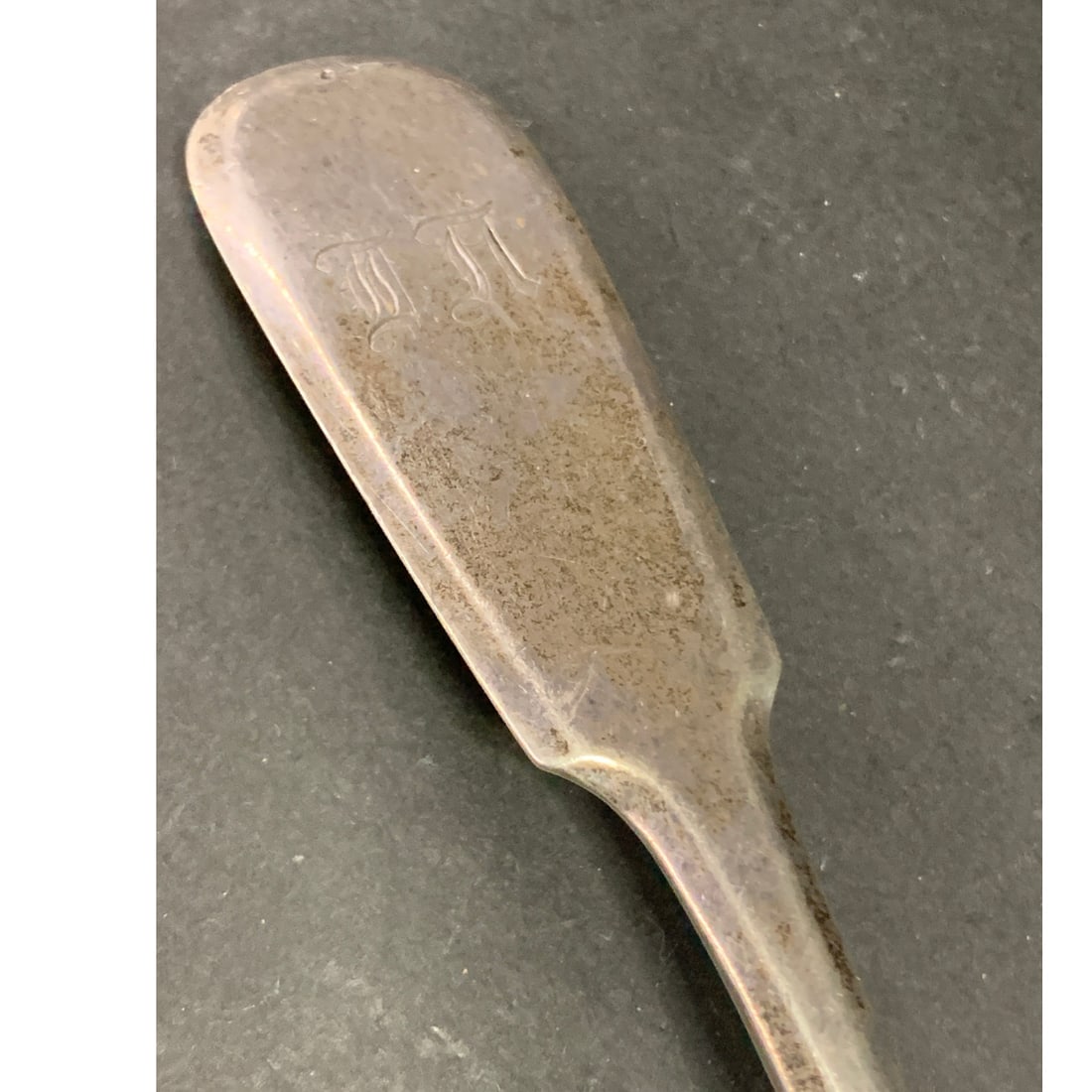 Hallmarked Sterling Silver Monogrammed Spoon - 2