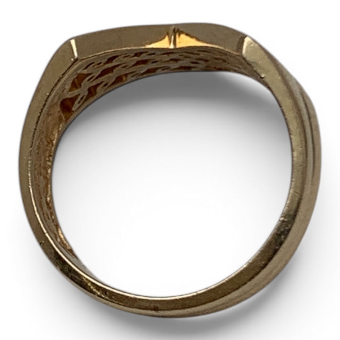 14k Yellow Gold & Diamond Ring - 4