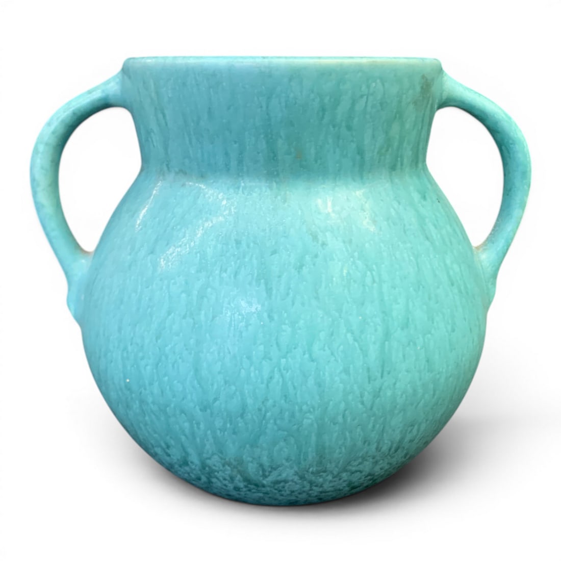 Vintage Matte Turquoise Art Pottery Vase: Vintage Matte Turquoise Art Pottery Vase5 3/4" Tall