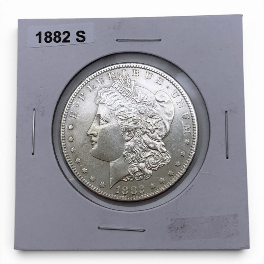 1882 S Morgan Silver Dollar: 90% Silver Content - United States Of America, One Dollar