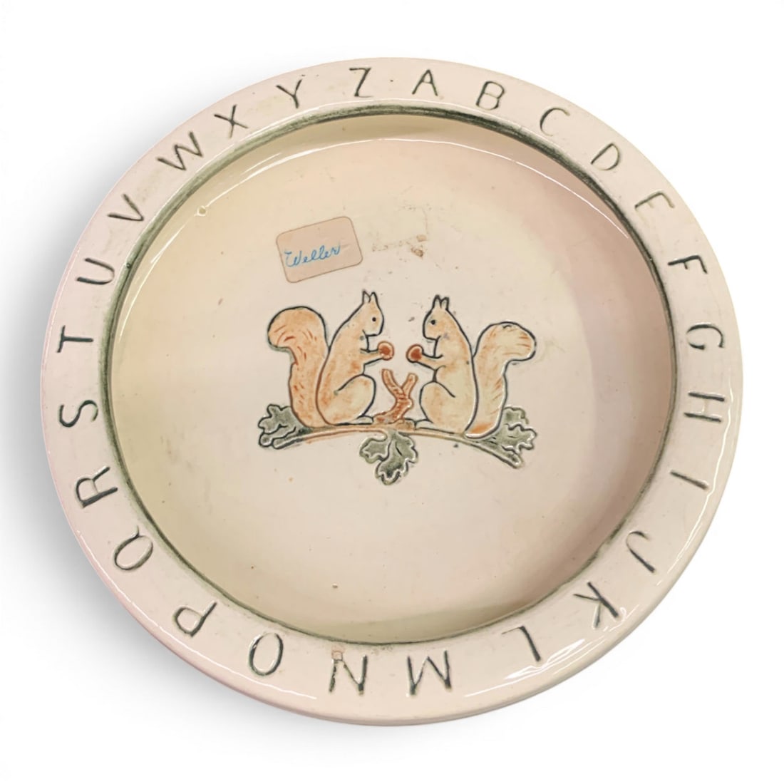 Vintage Weller Alphabet Baby Dish: Vintage Weller Alphabet Baby Dish7 5/8" Diameter