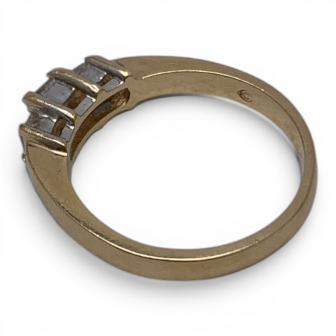 Vintage Sterling Silver & Diamond Ring - 2