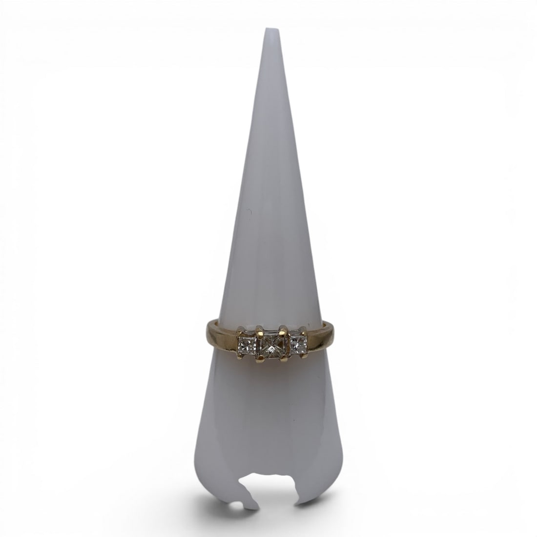 Vintage Sterling Silver & Diamond Ring - 8