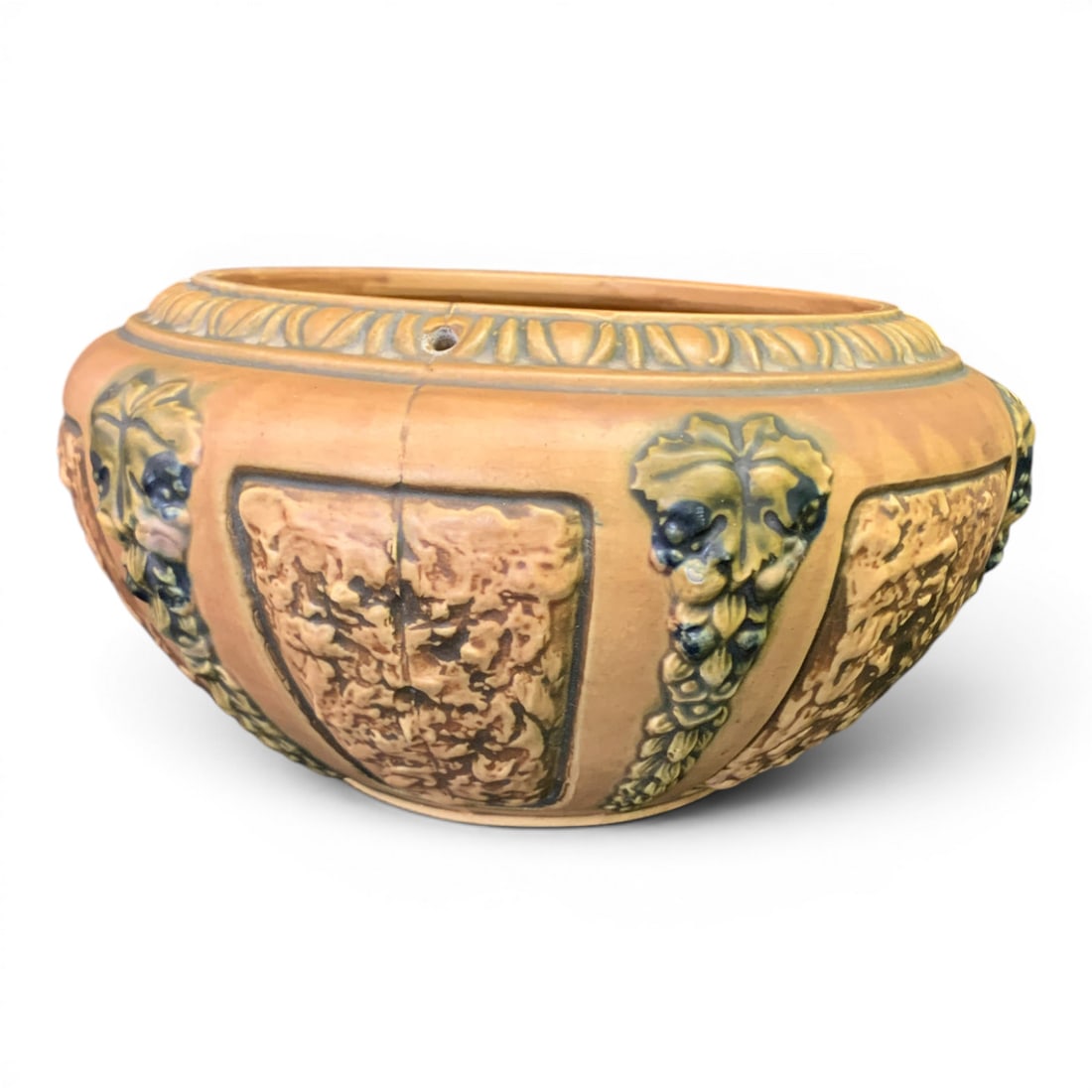 Antique Roseville Florentine Pottery Hanging Bowl (1 of 6)
