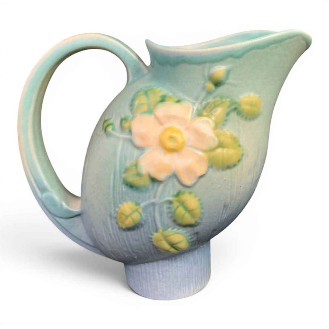 Roseville White Rose Pottery Pitcher (1 of 6)