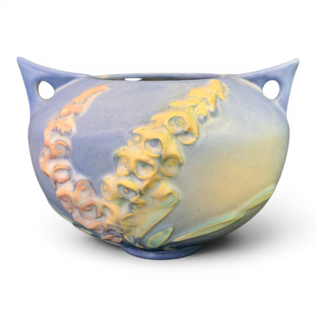 Vintage Roseville Foxglove Blue Bowl (1 of 6)
