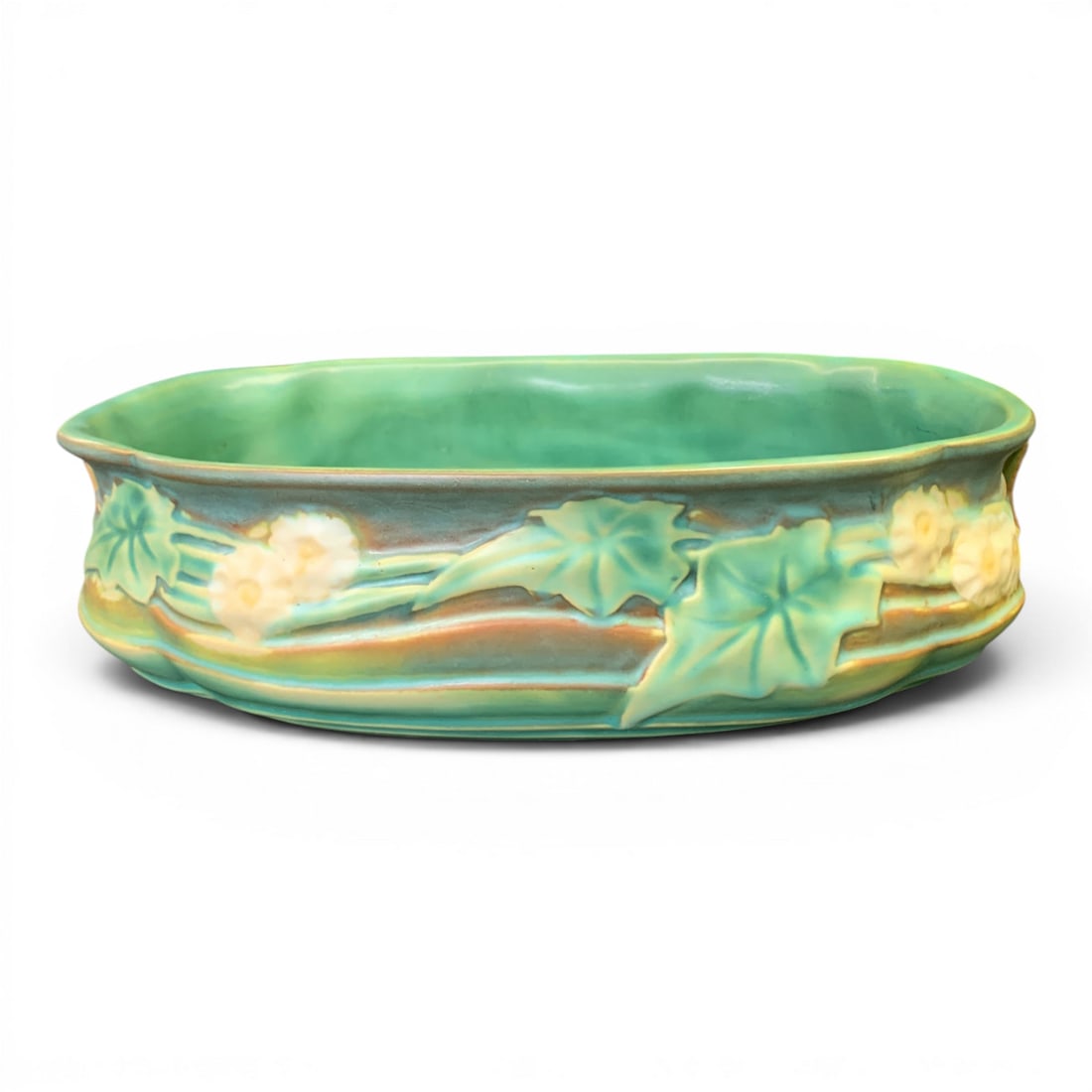 Roseville Pottery Luffa Centerpiece Planter Bowl (1 of 7)