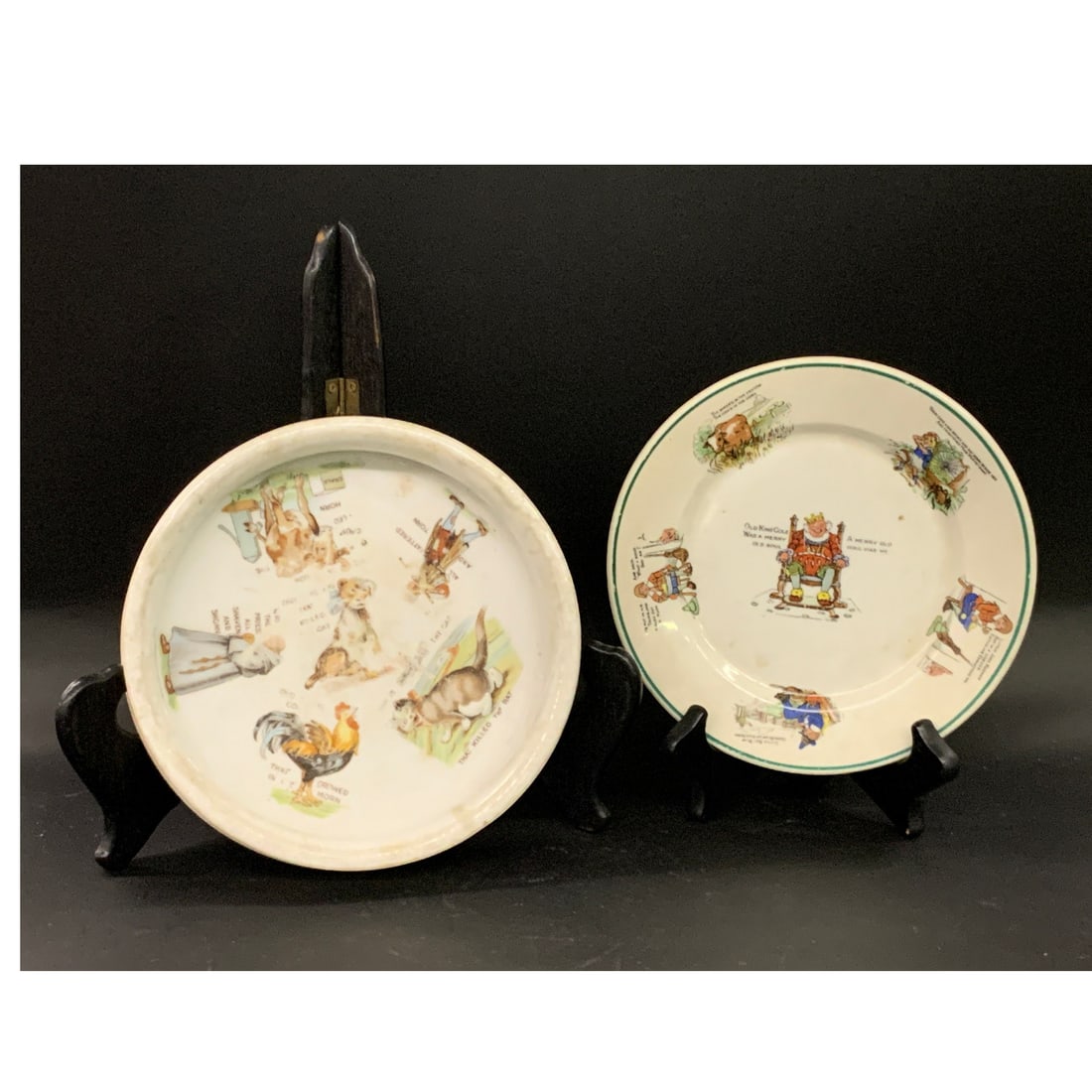 Vintage Nursery Rhyme Collectors Plate: Bears Mark On Bottom7 3/8" Diameter