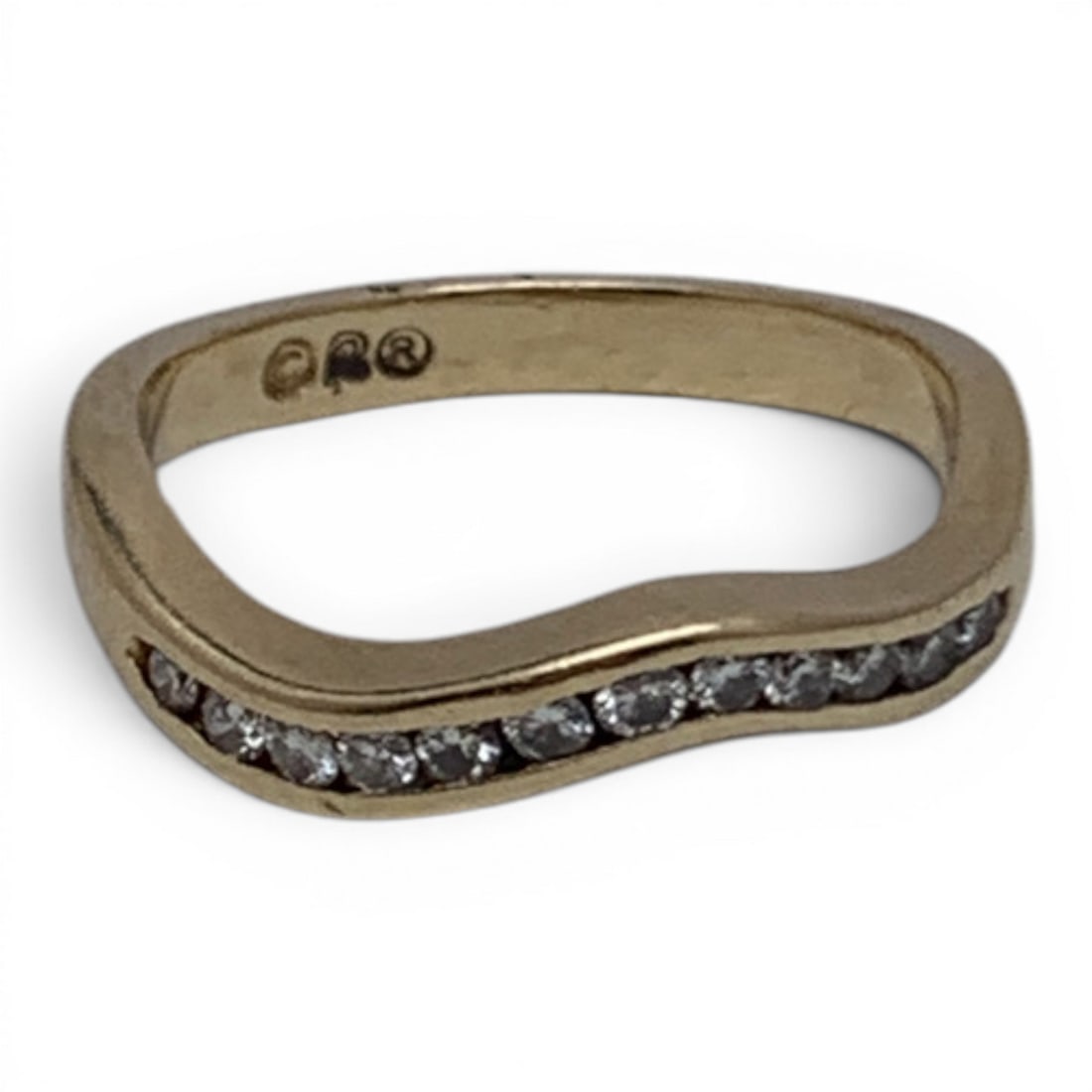 14k Yellow Gold & Diamond Ring: 14k Yellow Gold Ring Featuring 12 Round Cut Diamonds Approx. 0.03ct EachTests 14k - Size 6 - 2.0 DwtGemstones Tested With Presidium Gem Tester Il - Berners Does Not Guarantee Authenticity Of Gemstones