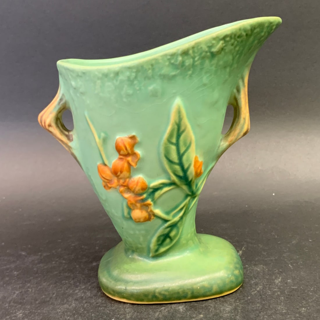 Roseville Green Bittersweet Art Pottery Vase: Roseville Green Bittersweet Art Pottery VaseMarked On Bottom: Roseville Usa5 1/4" Tall