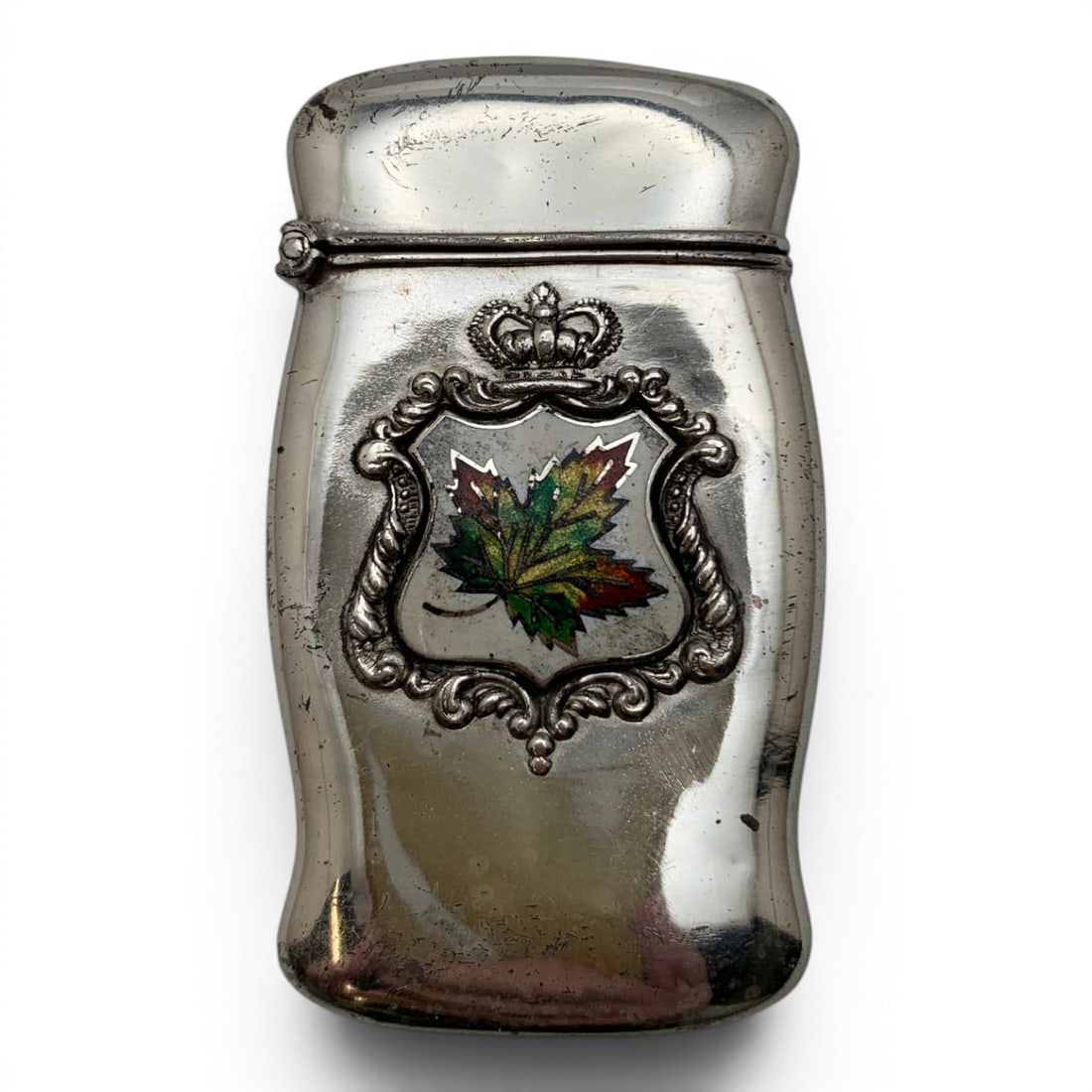 English Hallmarked Sterling Enameled Match Case (1 of 8)