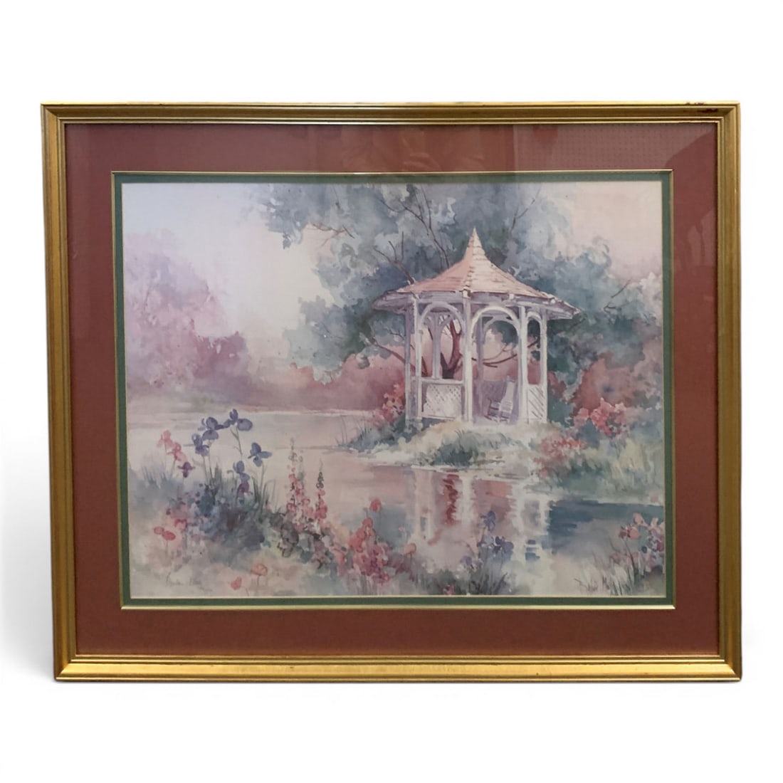 Framed Print By Barbara Mock, Somewhere In Time: Pencil Signed Framed Print By Barbara Mock, Somewhere In TimeSigned Lower Left: Barbara Mock 1871/1950Signed Lower Right: Barbara Mock 8828 3/8" X 36"