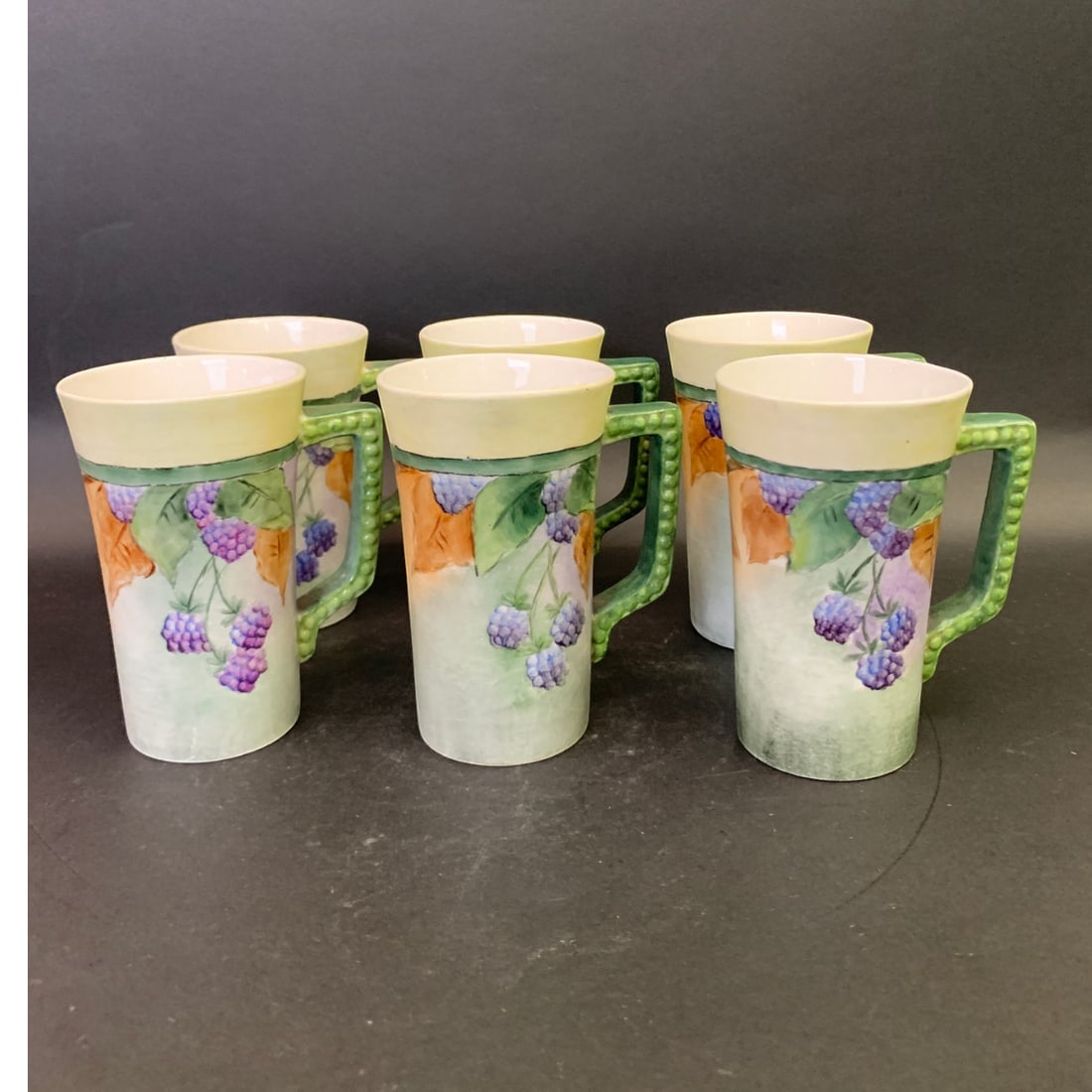 6 Vintage Ceramic Hand Painted Cups (1 of 10)