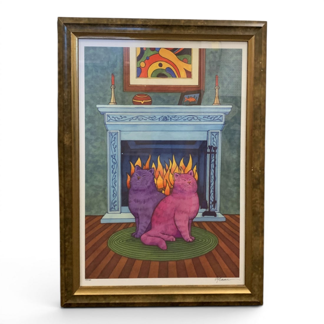 Framed Lithograph By Pat Cranor Simply Marvelous I: Signed Lower Left And Right: 235/90034 1/2" X 26 1/4"Includes Certificate Of Authenticity