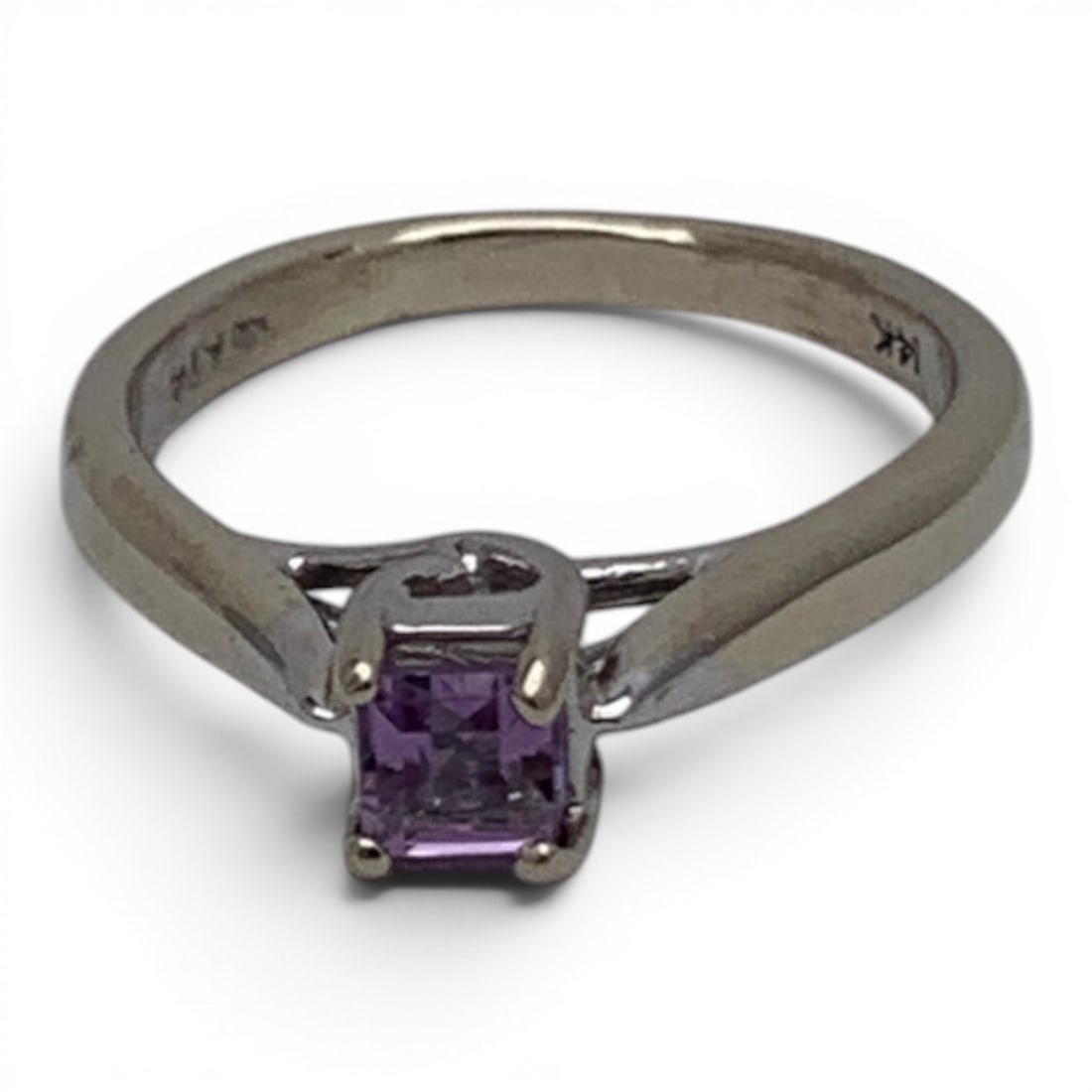 14k White Gold & Purple Amethyst Ring (1 of 6)