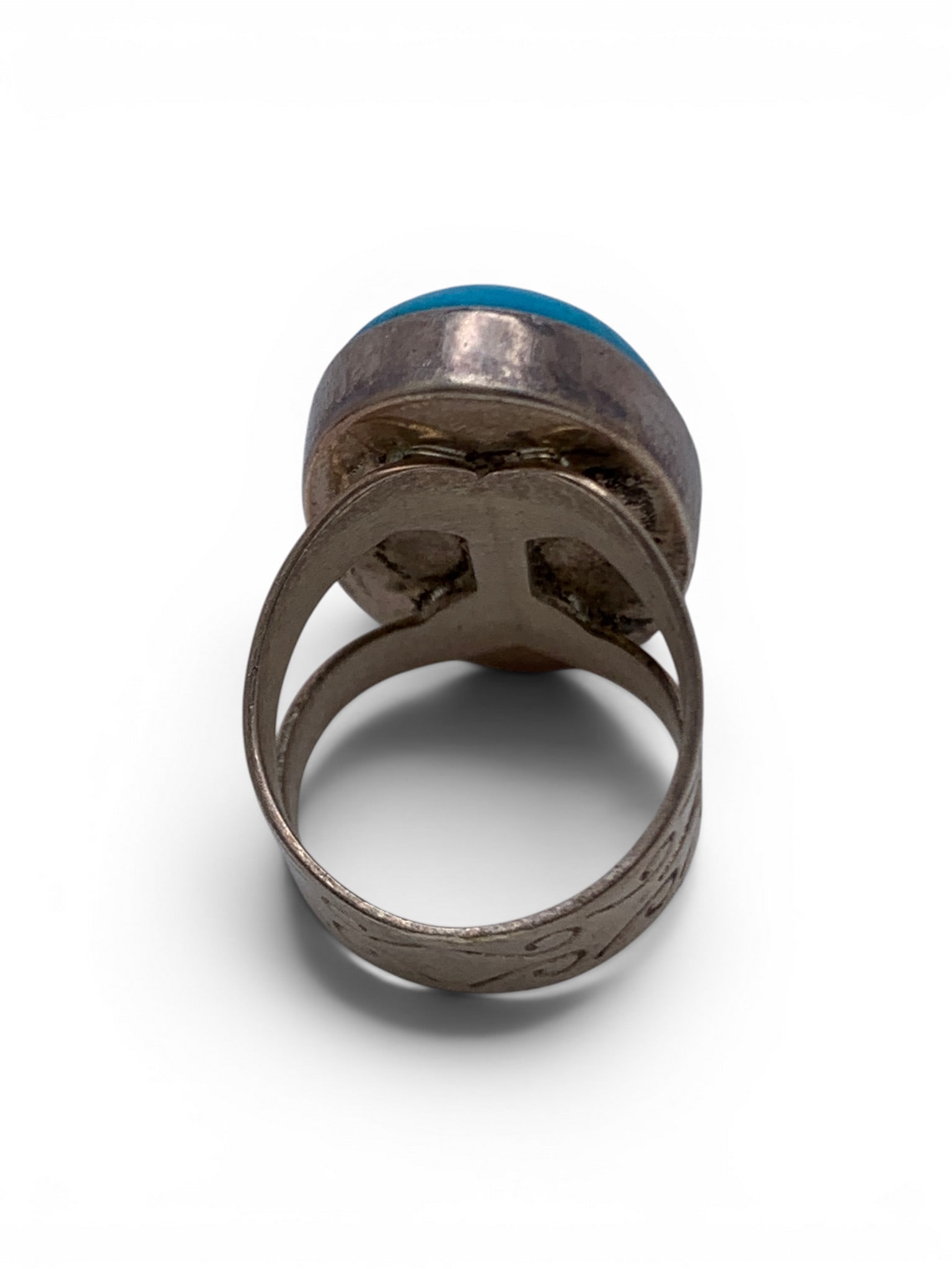 Sterling Silver & Turquoise Ring - 4
