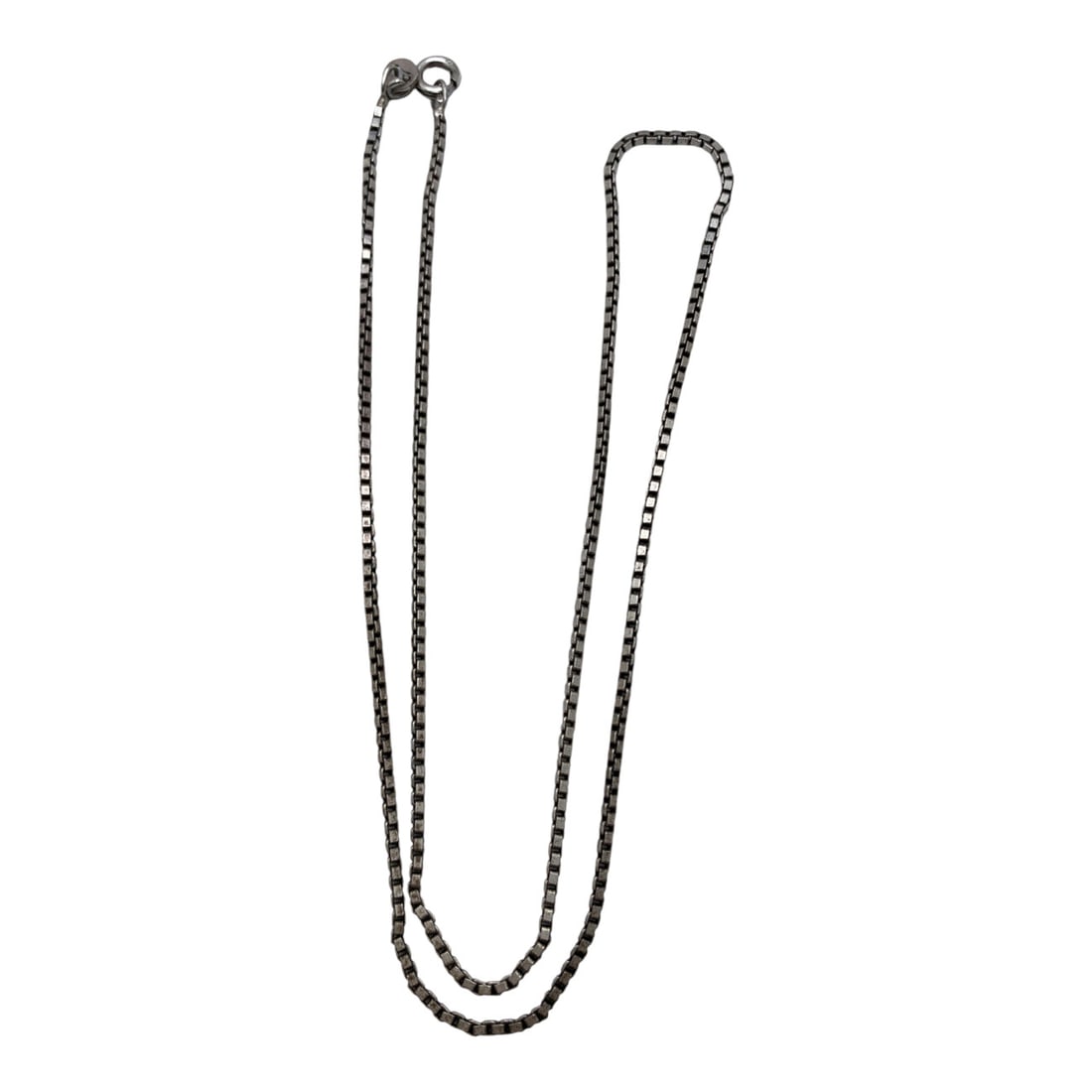 Sterling Silver Box Chain Necklace - 2