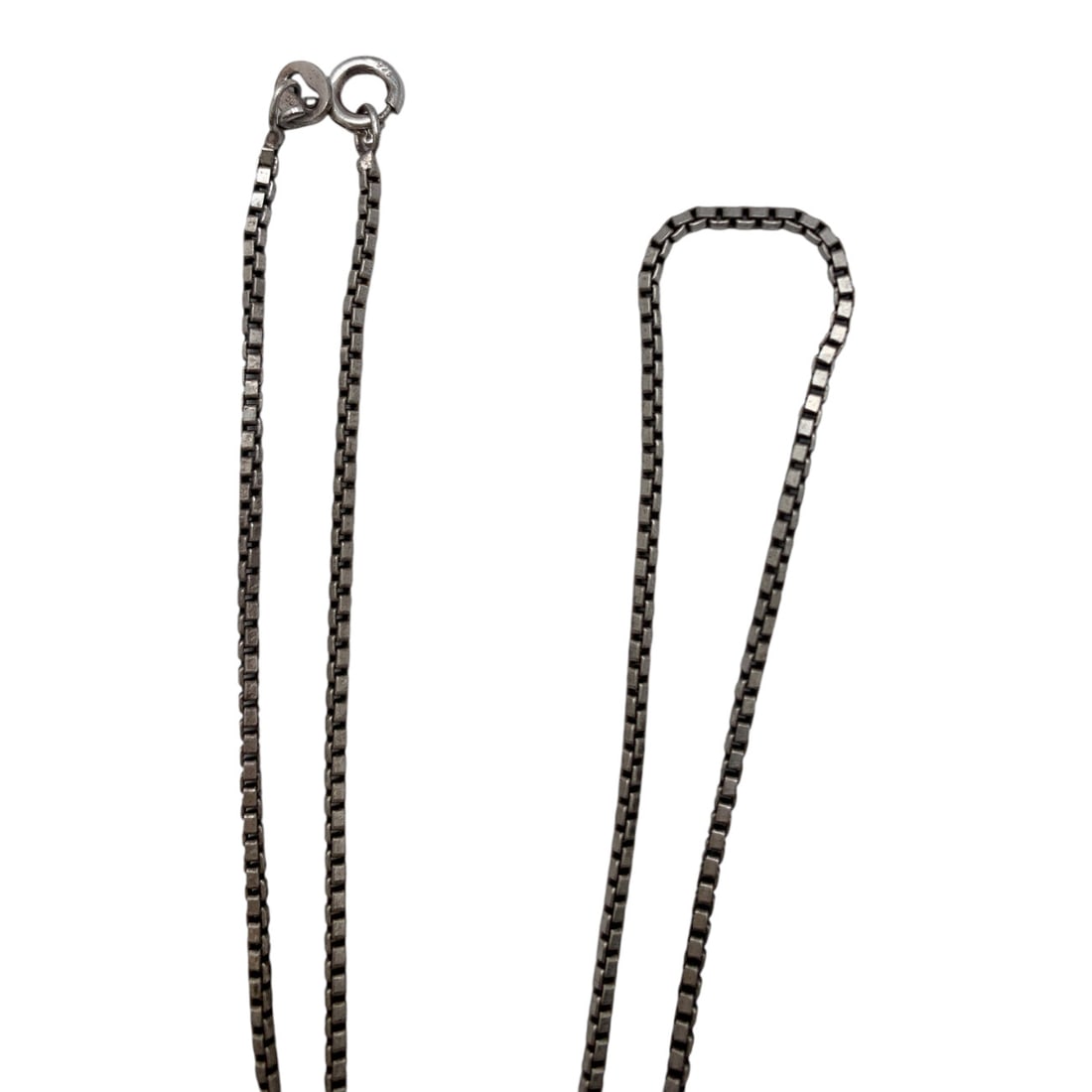 Sterling Silver Box Chain Necklace - 4