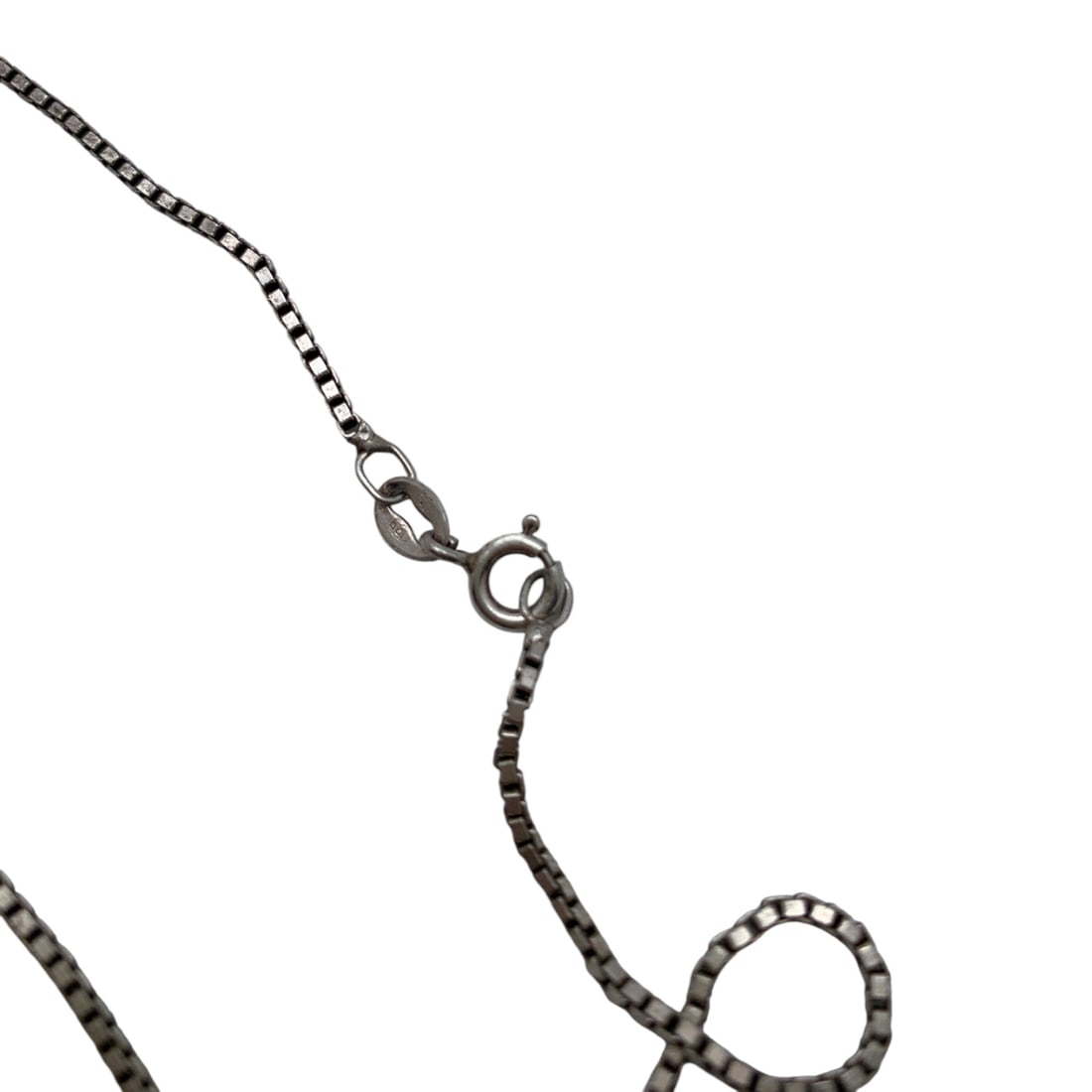 Sterling Silver Box Chain Necklace - 6