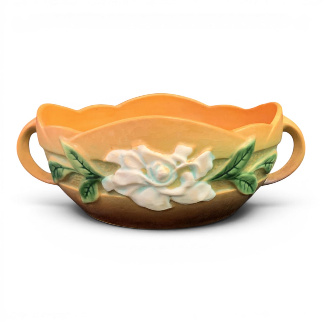 Vintage Roseville Gardenia Pottery Bowl (1 of 7)