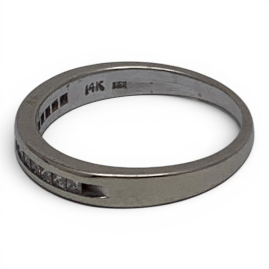 14k White Gold & Diamond Ring - 3