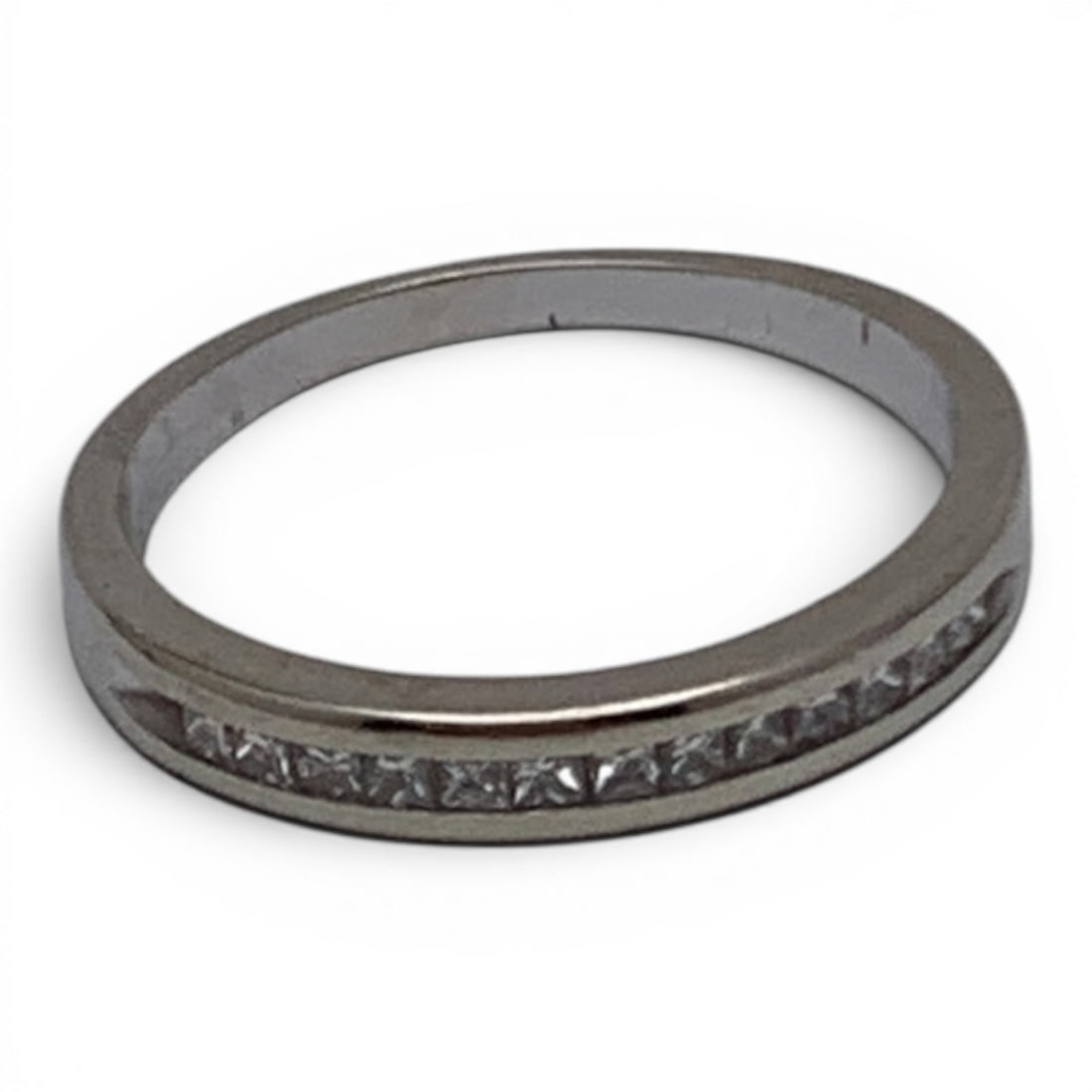 14k White Gold & Diamond Ring - 6
